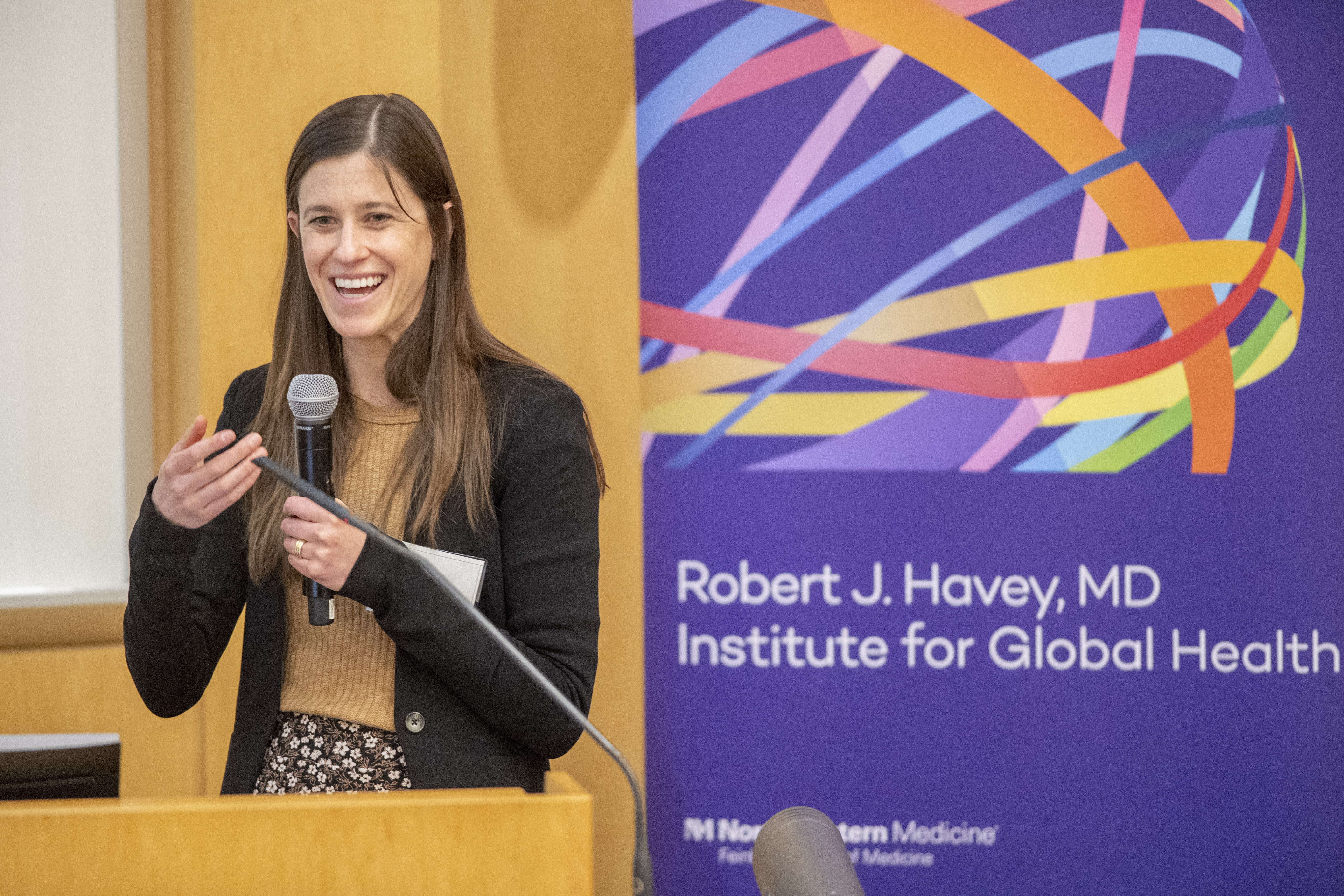Jennifer Morgan presenting a keynote address