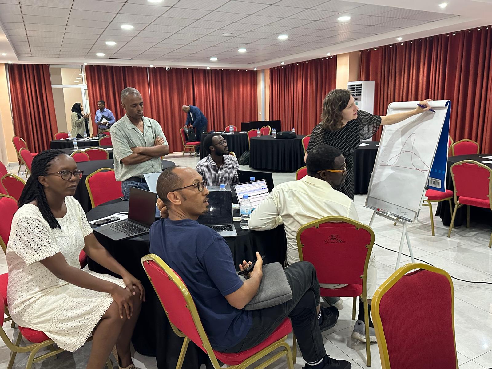 Brigid Dolan teaches a workshop