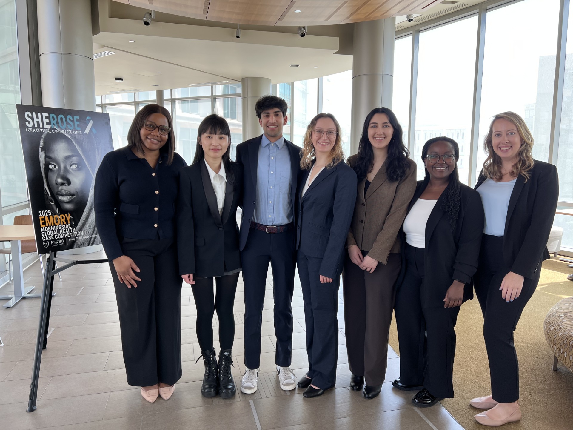 The Northwestern team at the Morningside International Global Health Case Competition