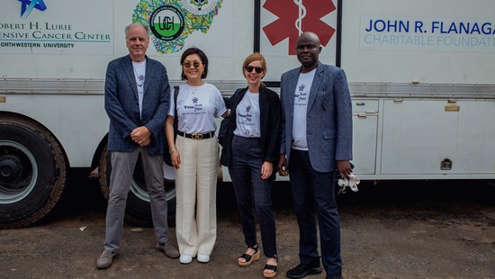 IGH leadership at the mobile clinic launch