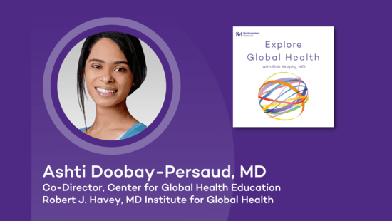 Ashti Doobay-Persaud headshot and podcast logo