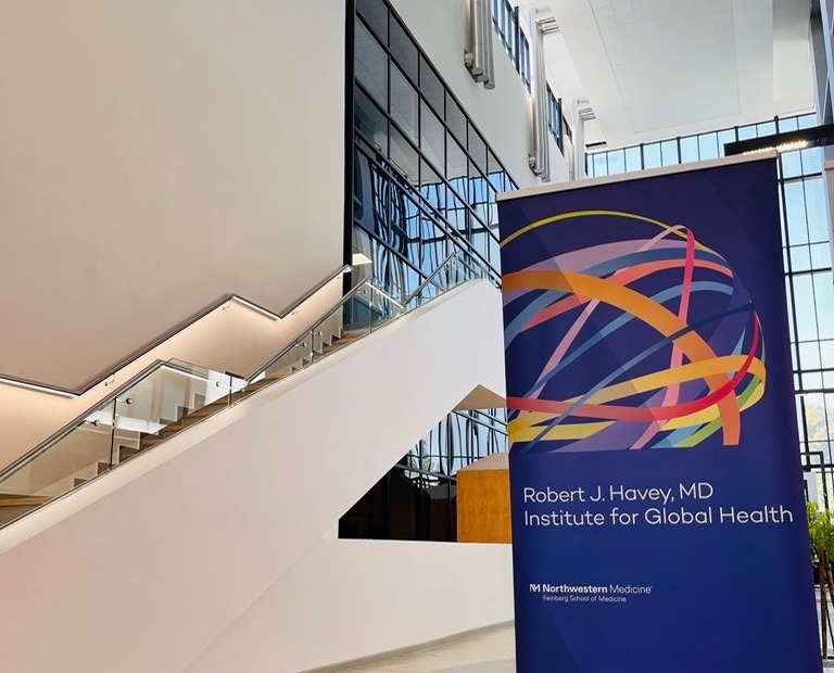 Havey Institute for Global Health banner at Stellenbosch University