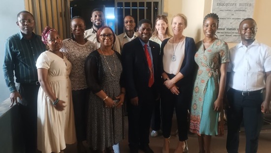 UCH, JUTH, and NU collaborators stand together